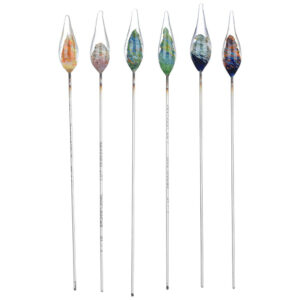 Shop Crystal Tears Handblown Glass & Metal Hair Pin or Poker Tool - 6.75" / Colors Vary in australian