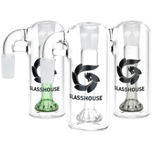 Shop Glass House Showerhead Perc Glass Ash Catcher - 14mm M / 90D / Colors Vary in australian