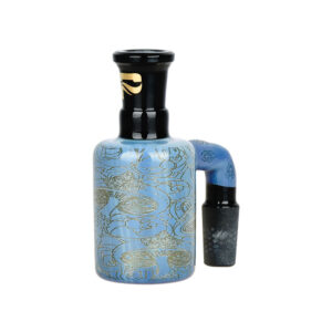 Shop Pulsar Inside Print Glass Dry Ash Catcher | 14mm | 90 Degree | Melting Shrooms in australian