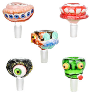 Shop Glass and Enamel Herb Slide - 14mm M / Assorted Styles 10PC Bundle in australian