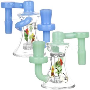 Shop Pulsar Reef Romp Recycler Ash Catcher - 3.75" / 14mm / 90D / Colors Vary in australian