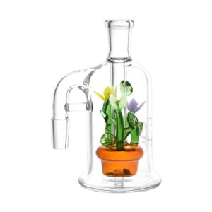 Shop Pulsar Wild Flowers Glass Ash Catcher - 5" / 14mm / 90D in australian