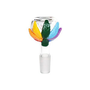 Shop Pride Leaf Glass Herb Slide - 14mm M 5ct in australian