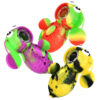 Shop Silicone Bee Pipe w/ Covered Glass Bowl - 4" / Colors Vary in australian