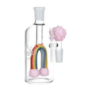 Shop Pulsar Rainbow Connection Glass Ash Catcher - 5" / 14mm M / 90D / Colors Vary in australian