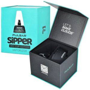 Shop Pulsar Sipper Dual Use Concentrate or 510 Cartridge w/ Dry Cup - 1500mAh / Black in australian
